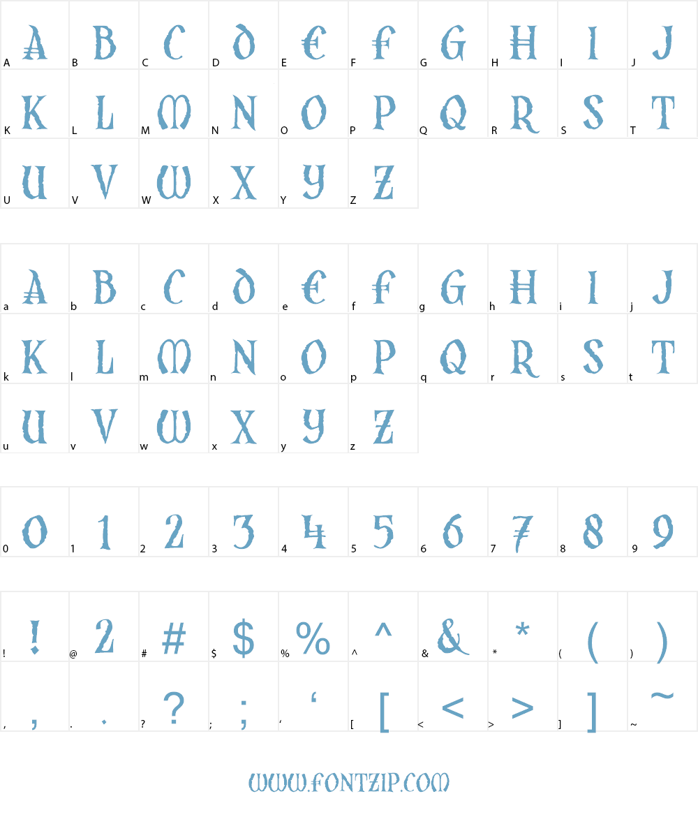 JMH Argos Font Character